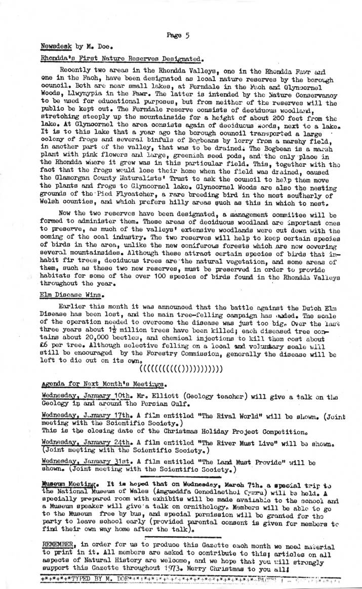 Gazette no. 1
Dec 1972