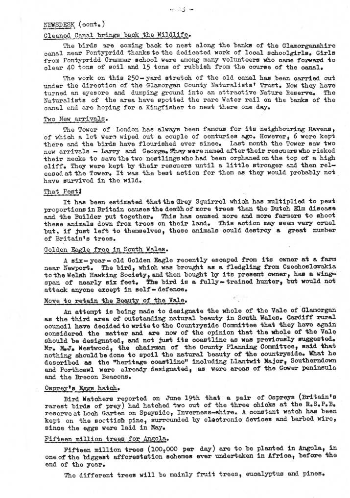 Gazette No. 7
July 1973