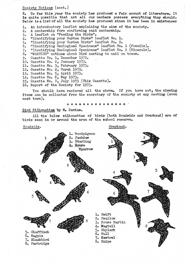 Gazette No. 7
July 1973