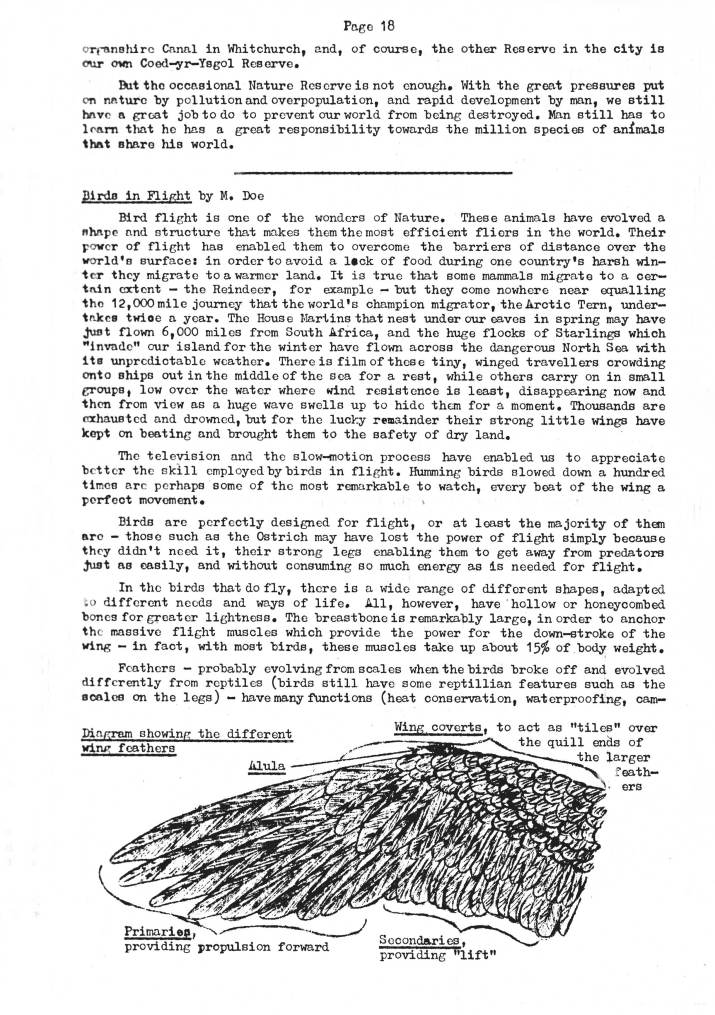 Natural History Gazette
No. 10 July 1974