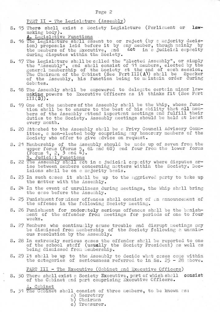 The Howardian High School
NATURAL HISTORY SOCIETY
CONSTITUTION