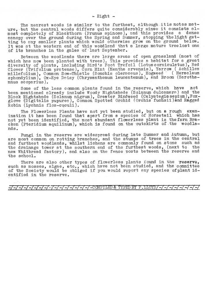 Natural History Gazette
No. 14 February 1975