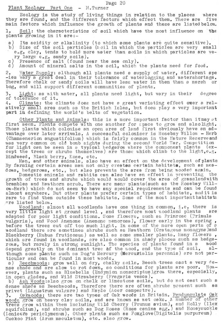 Natural History Gazette
No. 17 July 1975