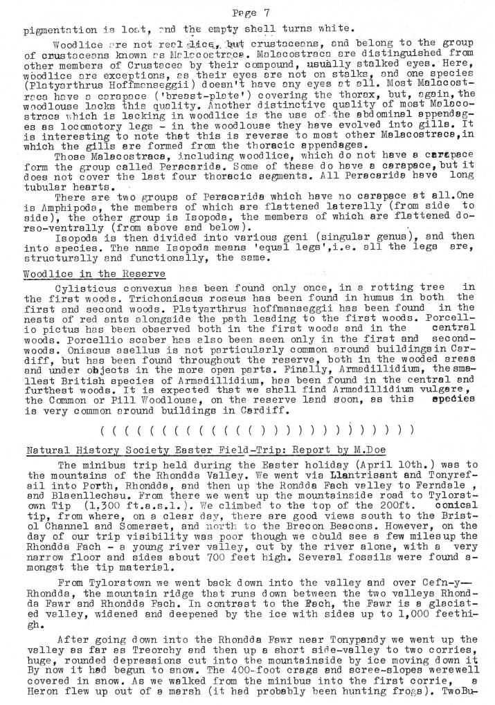 Natural History Gazette
No. 16 May 1975