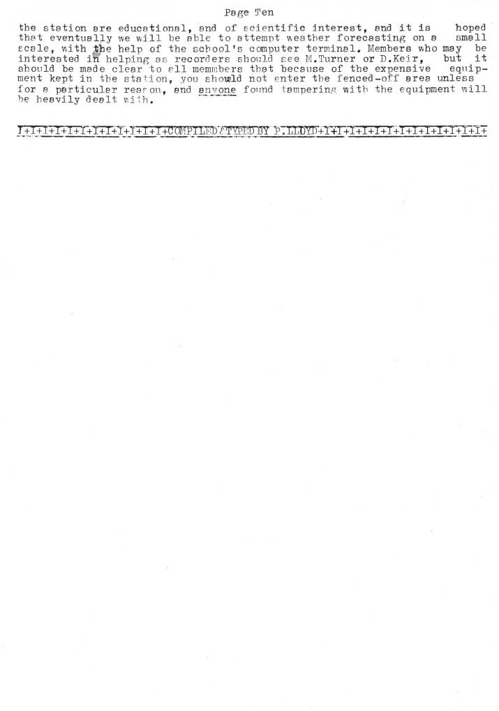 Natural History Gazette
No. 18 November 1975