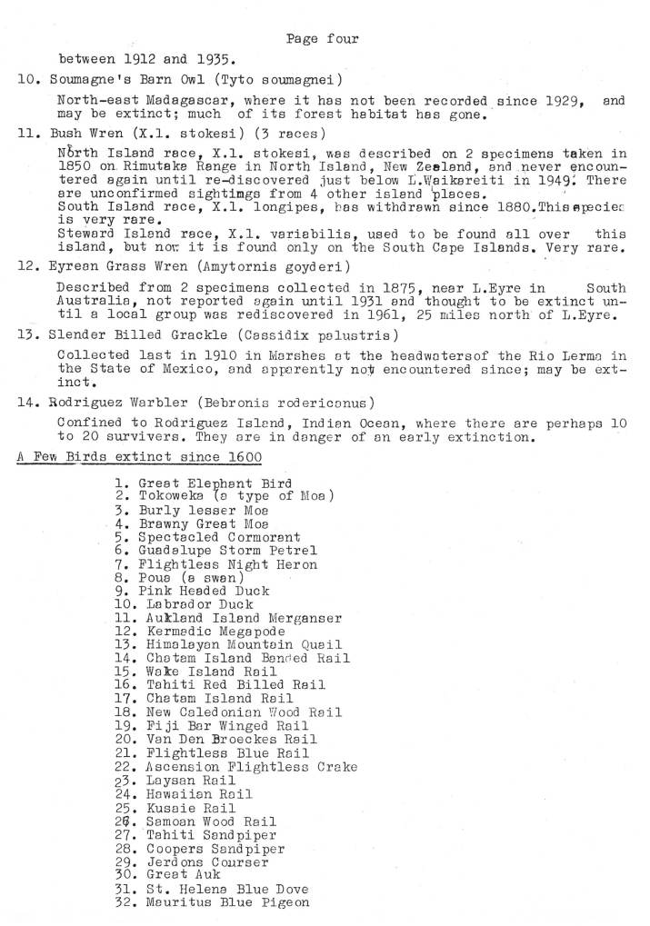 Natural History Gazette
No. 18 November 1975