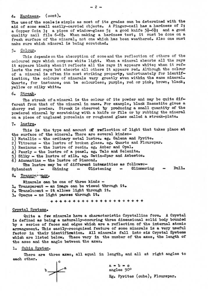 Identifying Geological Specimens
Part 2 - Minerals