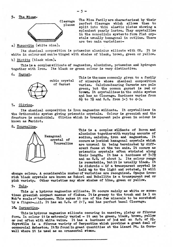 Identifying Geological Specimens
Part 2 - Minerals