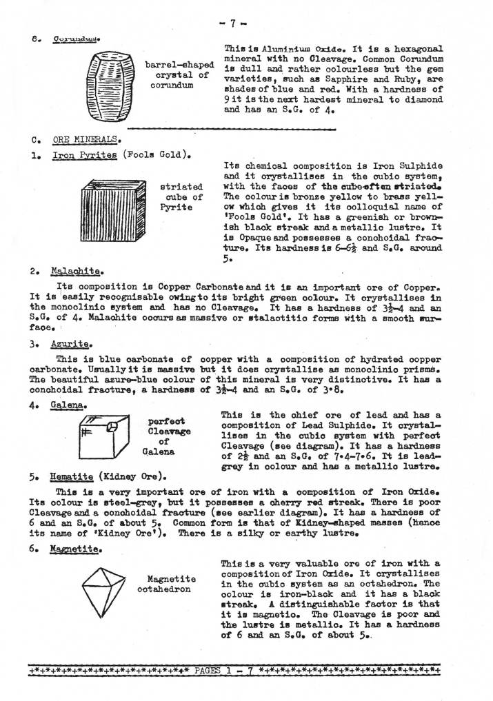 Identifying Geological Specimens
Part 2 - Minerals