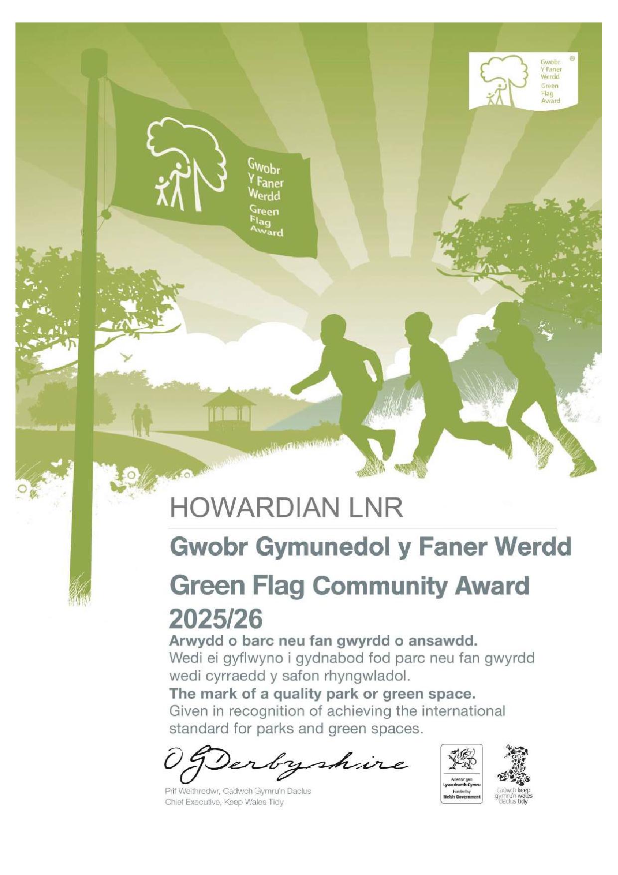Howardian LNR Green Flag Award 2022-23