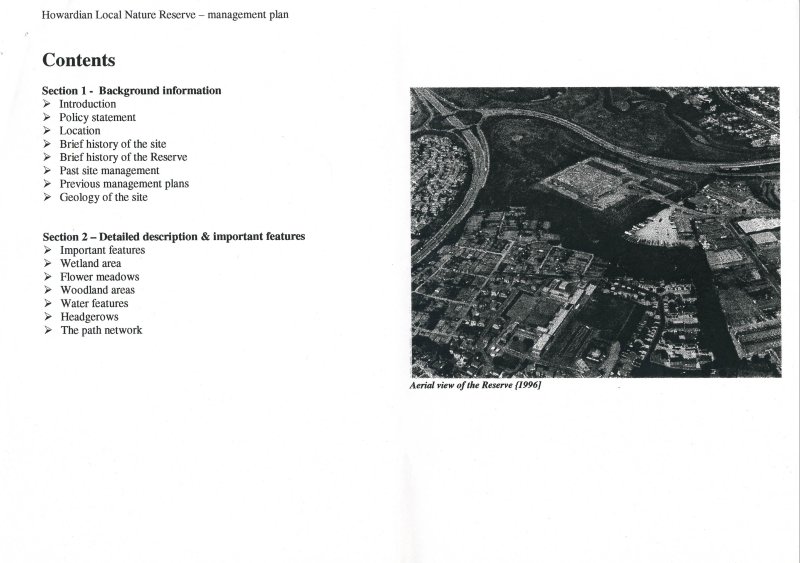 HowardianLNR 
Management plan 2000