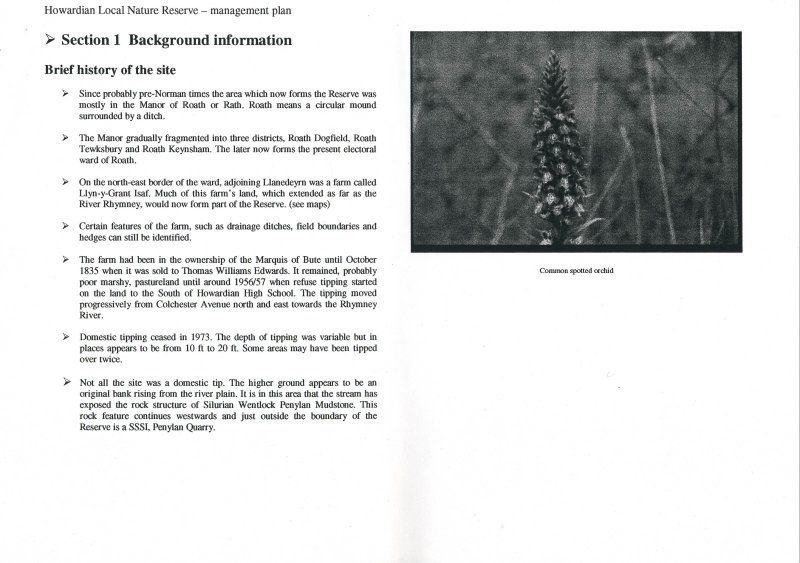 HowardianLNR 
Management plan 2000