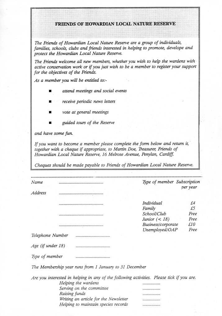 Newsletter May 1994 no. 1