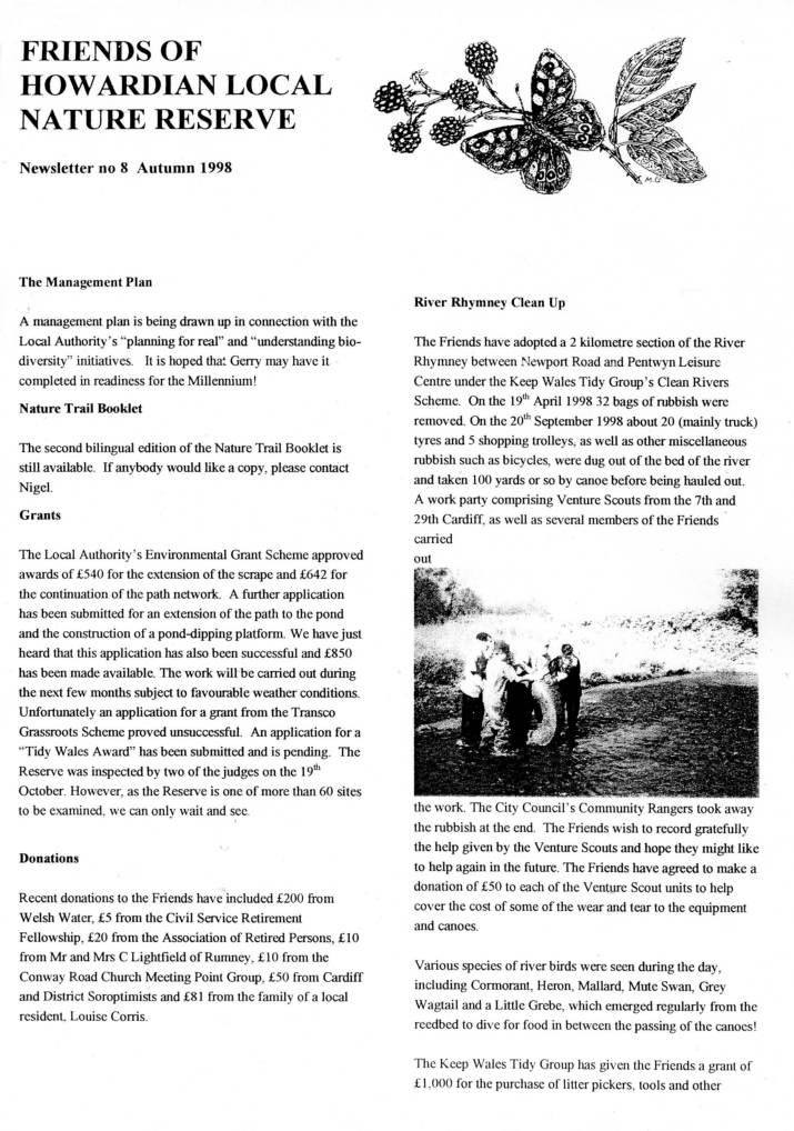 Newsletter Autumn 1998 no. 8