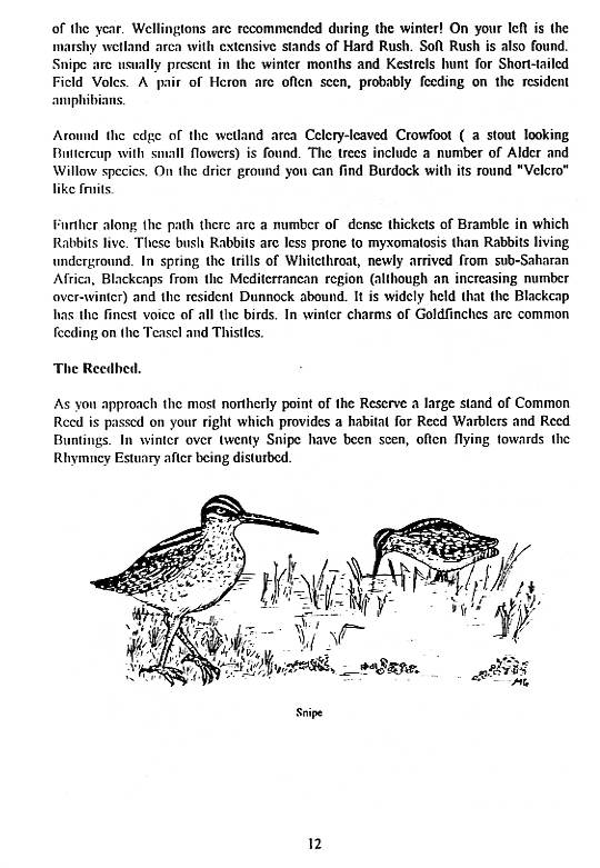 Howardian Local Nature Reserve
  Nature Trail Booklet 1996 (English)
  The Reedbed