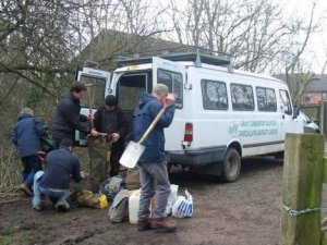 Howardian Local Nature reserve 
  Cardiff Conservation Volunteers 
  Ready for work