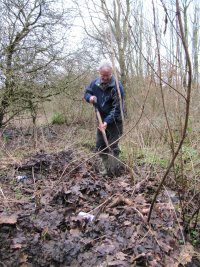 Howardian Local Nature Reserve 
    Digging out the channel