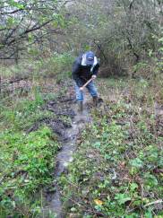 Howardian Local Nature Reserve 
    Digging out the channel