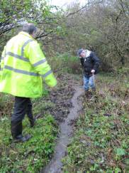 Howardian Local Nature Reserve 
    Digging out the channel