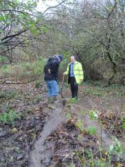 Howardian Local Nature Reserve 
    Digging out the channel