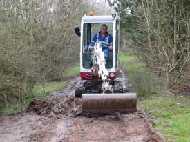 Howardian Local Nature Reserve  Clearing path Dec 2011