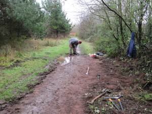 Howardian Local Nature Reserve Cleared and widened section of path Dec 2011