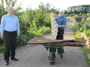 Howardian Local Nature Reserve 
  Boxes being put high in the trees