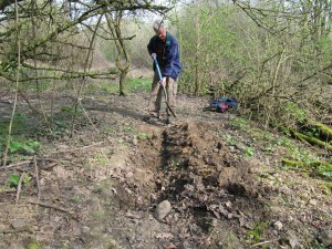 Howardian Local Nature Reserve 
    Digging out the channel