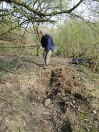 Howardian Local Nature Reserve 
    Digging out the channel