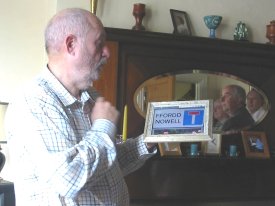 Howardian Local Nature Reserve
    Gerry with the plaque